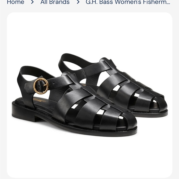 Women's Black Fisherman Sandals GH Bass new size 10 - Picture 3 of 8